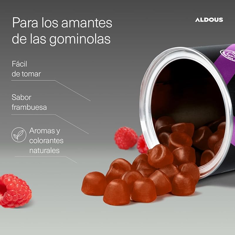 120 Gominolas Colageno + Magnesio, Acido Hialuronico Coenzima Q10 - Energia
