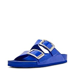 Madden Girl Women's Bodiee Slide Sandal, Cobalt