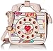 Betsey Johnson Mini Phone Crossbody, White Floral