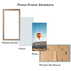 JCJMY 4x9 Picture Frame Rustic Brown for Wall