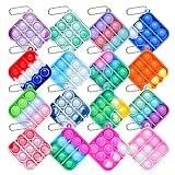 Xesakesi 16pcs Mini Pop Fidget Bubble Sensory Toy