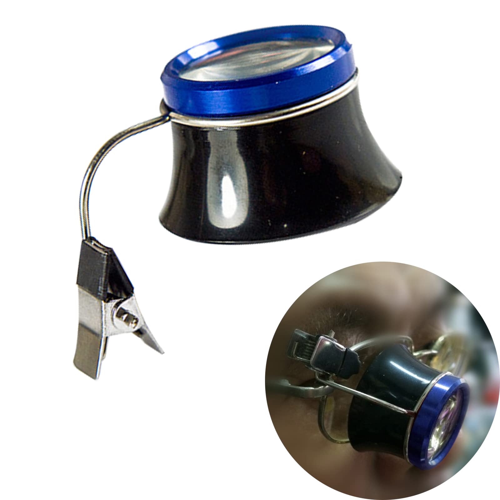 10x Jeweller Loupe Portable Jewelry Eye Magnifier Magnifying Glass for Testingcurrency, Jewelry Identification, Repairing Watch