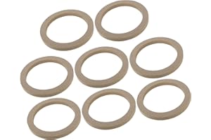 A ABSOPRO 8 Pcs Universal 6.5 Inch Speaker Subwoofer Mounting Spacer Rings Solid Wood Beige Item Replacement