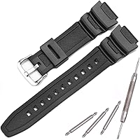 Cinturino Orologio Casio In Resina Sportivo – Sostituto Per MCW100H, WS220, HDD-S100 – Con Attrezzi