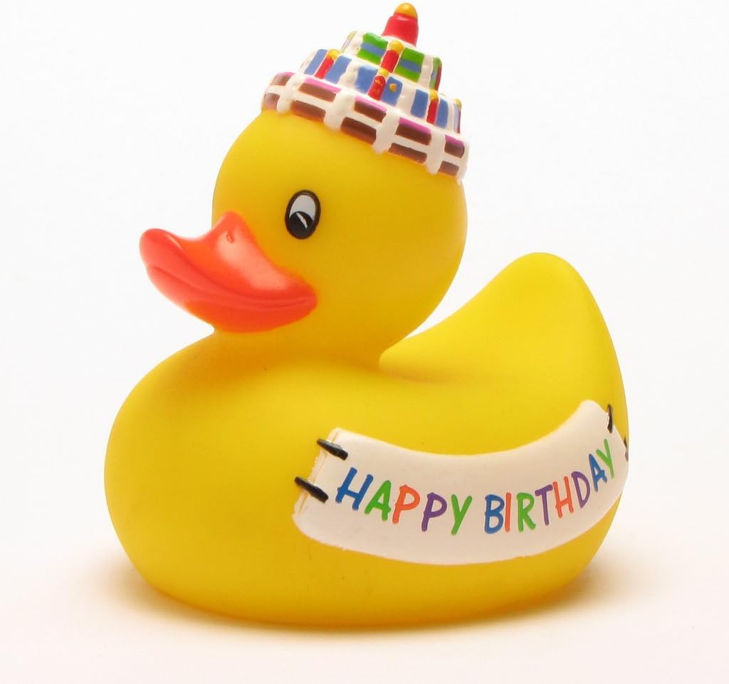 Rubber Duck “Happy Birthday”: Amazon.co.uk: Toys & Games
