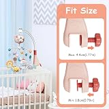 Aolso Baby Crib Toy Rabbit Mobile with Music Lights Remote 3 AAA (Pink) view 3