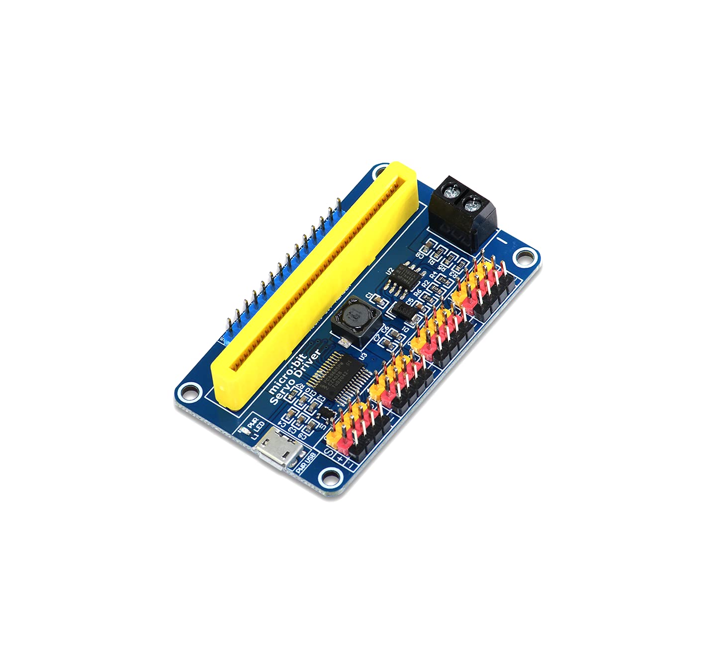 sb components micro:bit Servo Driver Board 16 Channel 12-bit Servo Driver - I2C Interface Module, Servo Driver for micro:bit