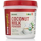 Bareorganics Coconut Milk Powder | Organic, Vegan, Non-GMO, Gluten-Free | Dairy Free, 8oz