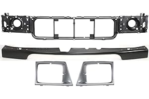 Garage-Pro Header Panel Kit Compatible With 1997-2002 Ford E-150 Econoline, For E-250 Econoline, For 1999-2002 E-350 Super Duty, with Bumper Trim, Header Panel and Headlight Doors