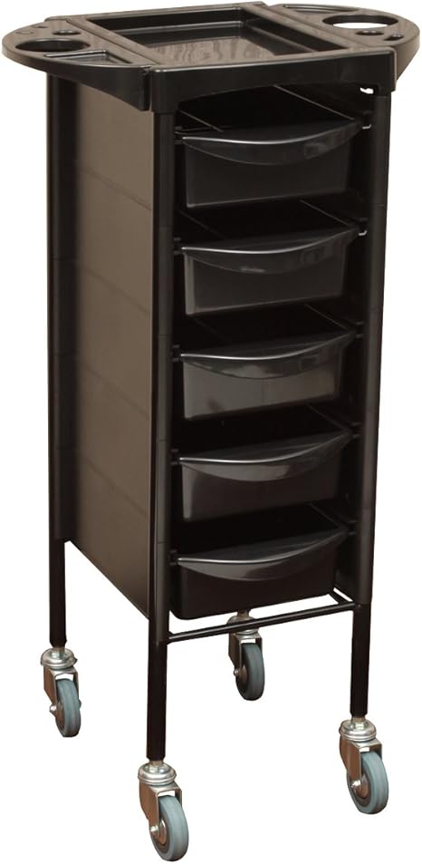 Amazon Co Jp ストックワゴン W 6段タイプ ブラック 幅39 奥行45 5 高さ92cm 美容室ワゴン エステワゴン ネイルワゴン キッチンワゴン マルチワゴン サイドワゴン キャスターワゴン キャスター付き インテリア 収納 業務用 サロン ワゴン ラック ホーム キッチン