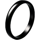 Dorsfri Asexual Ace Ring - 4mm Slim Black Stainless Steel Identity Band for Right Middle Finger - Subtle Aroace Pride Jewelry for Daily Wear, Gift-Ready Box - Sizes 5-10