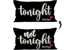 Mancheng-zi Bridal Gift,12x20 Pillow Cover,Bridal Shower Gifts,Funny Couples Reversible Linen Pillow Cover, Bachelorette Party Gifts,Bridal Gifts for Bride,Wedding Gifts for Bride(Black)