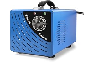 Ozone Generator for Eliminating Odors from Homes, Offices, Commercial, and Industrial Spaces, ELMWAY 10,000mg/h High Capacity O3 Machine for Deodorization (Blue)