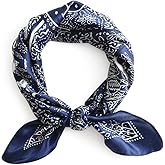 MEISEE 100% Mulberry Silk Scarfs Small Square Scarf 21" x 21" Neck Scarf Breathable Lightweight for Women Gift Packed