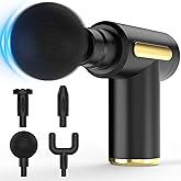 Brantefa Massage Gun, Small Travel Tool, Massage Gun Deep Tissue,Percussion Handheld Portable Muscle Massager Tool for Full Body Pain Relief, Ideal Gifts for Men, Women(Black)
