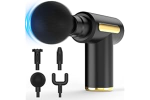 Brantefa Massage Gun, Small Travel Tool, Massage Gun Deep Tissue,Percussion Handheld Portable Muscle Massager Tool for Full Body Pain Relief, Ideal Gifts for Men, Women(Black)