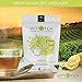 Artisanal Small Batch 15 Green Tea Bags - Lemon Zest - Premium Unblended Green Tea Leaves in Hand Crafted Biodegradable Silk Pyramid Sachets - 15 tea sachets - by WitTea