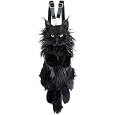Chongker Cat Shaped Backpack - Handcrafted Stuffed Animals Plush Bag with Adjustable Shoulder, Crossbody, and Handbag Straps (MaineCoon Cat)