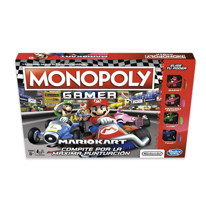 Monopoly – Gamer Mario Kart, Mehrfarbig (Hasbro e1870105)
