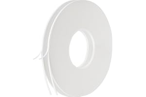 GZXUNFA 2 Roll of White Double Sided Foam Tape,PE Foam Tape，White Mounting Adhesive Tape (1/8 Inch by 50 Feet)