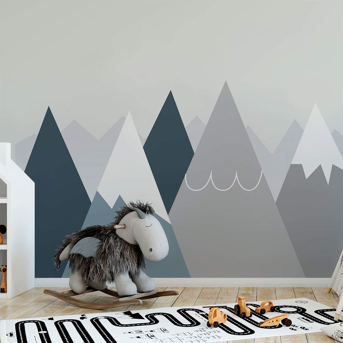 Giant Scandinavian Mountain Wall Sticker for Children 50 x 120 cm Anouka
