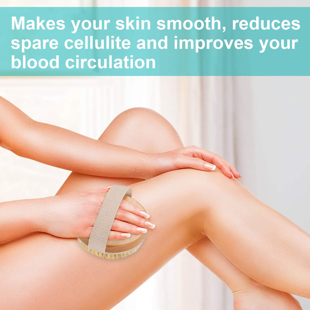 AmazerBath 2 Pack Body Scrub Brush, Dry Body Brush Exfoliator for Cellulite and Lymphatic, Dry Brushing Body Brush For Massage, Body Skin : Beauty