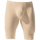 YUFEIDA Men's Compression Half Tights Leggings Sheer Swimwear Shorts Trunks Pant