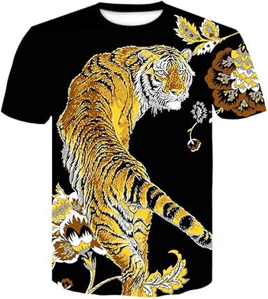 tiger print tee