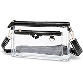 Wuflyover Small Clear Bag for Stadium Events – Clear Purse, Ideal for Concerts, Game Day, and Outdoor Events