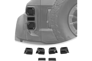 Linskip Tail Light Covers Fit for Ford Bronco Raptor 2022 2023 2024, Tail Lamp Guard Trim Bezels Decoration Accessories for Bronco Raptor Exterior Accessories(Smoke Dark)