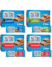 Nutri-Grain Soft Baked Breakfast Bars, 3 Flavor Variety Pack, Whole Grain Snacks, Kids Snacks (32 Bars)