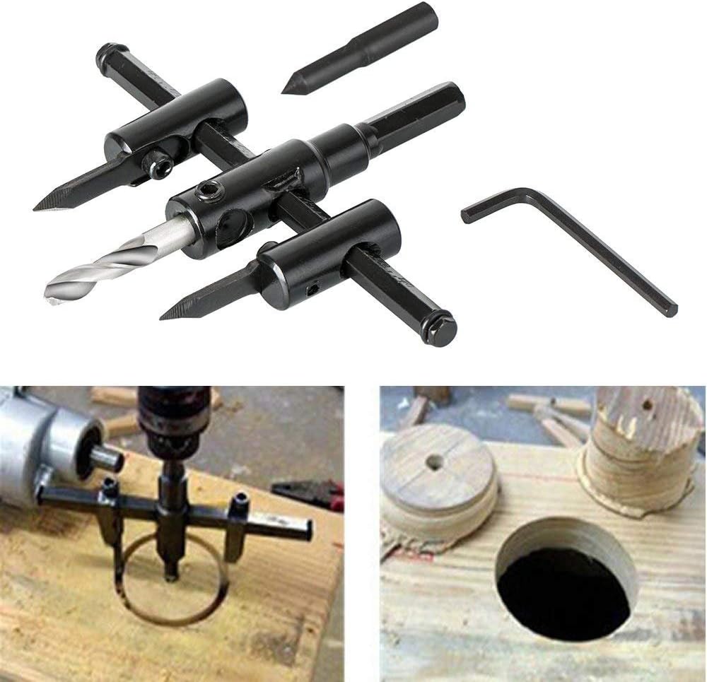 Amazon.com: 30mm-2000mm Adjustable Hole Cutter Adjustable Hole Saw Kit