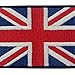 EmbTao Patches British Union Jack Embroidered England Flag UK Great Britain Hook & Loop Emblem