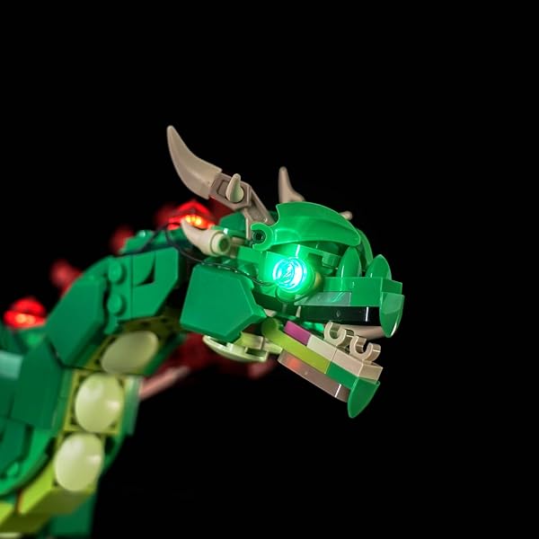 HILIGHTING UPGRADED LED LIGHT KIT COMPATIBLE WITH LEGO MEDIEVAL DRAGON BUILDING SET, LIGHTS DECORATION COMPATIBLE WITH LEGO 31161 (MODEL NOT INCLUDED)
