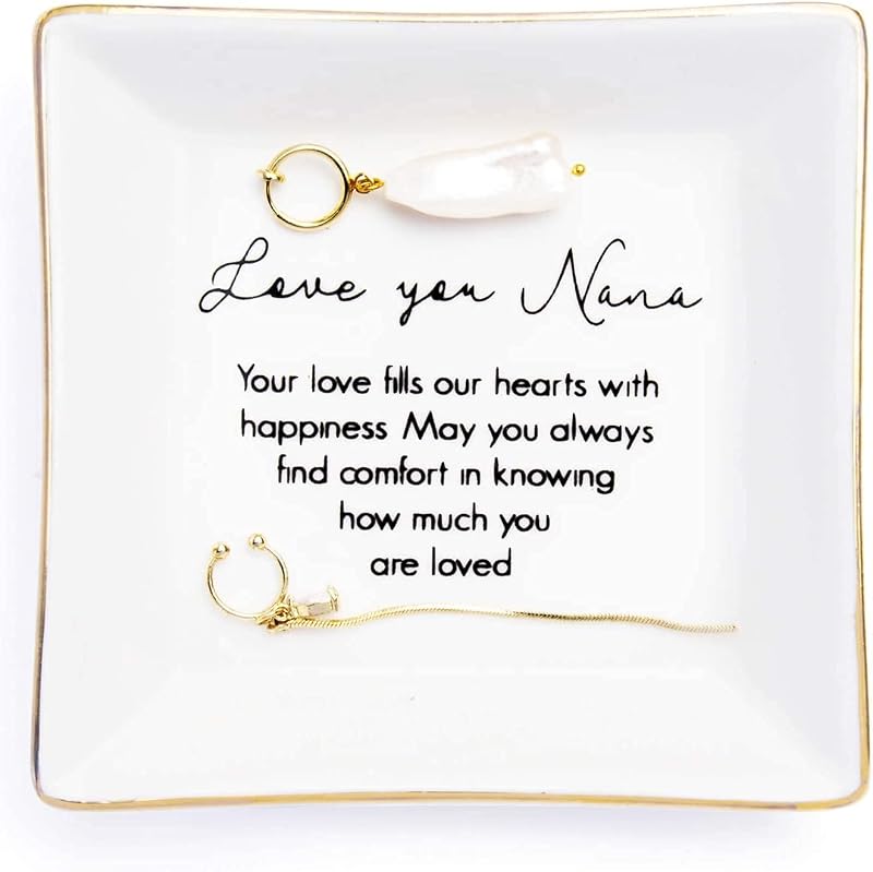 Titanape Love You Nana Trinket Dish Gifts for Nana from Grandchildren