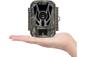 JOH Mini Trail Camera, 24MP, 1080P, 0.1s Trigger Speed Motion Activated, Super Night Vision with Game Camera, IP66 Waterproof and 120°Wide Angle for Wildlife Hunting Deer Cam, Durable Construction