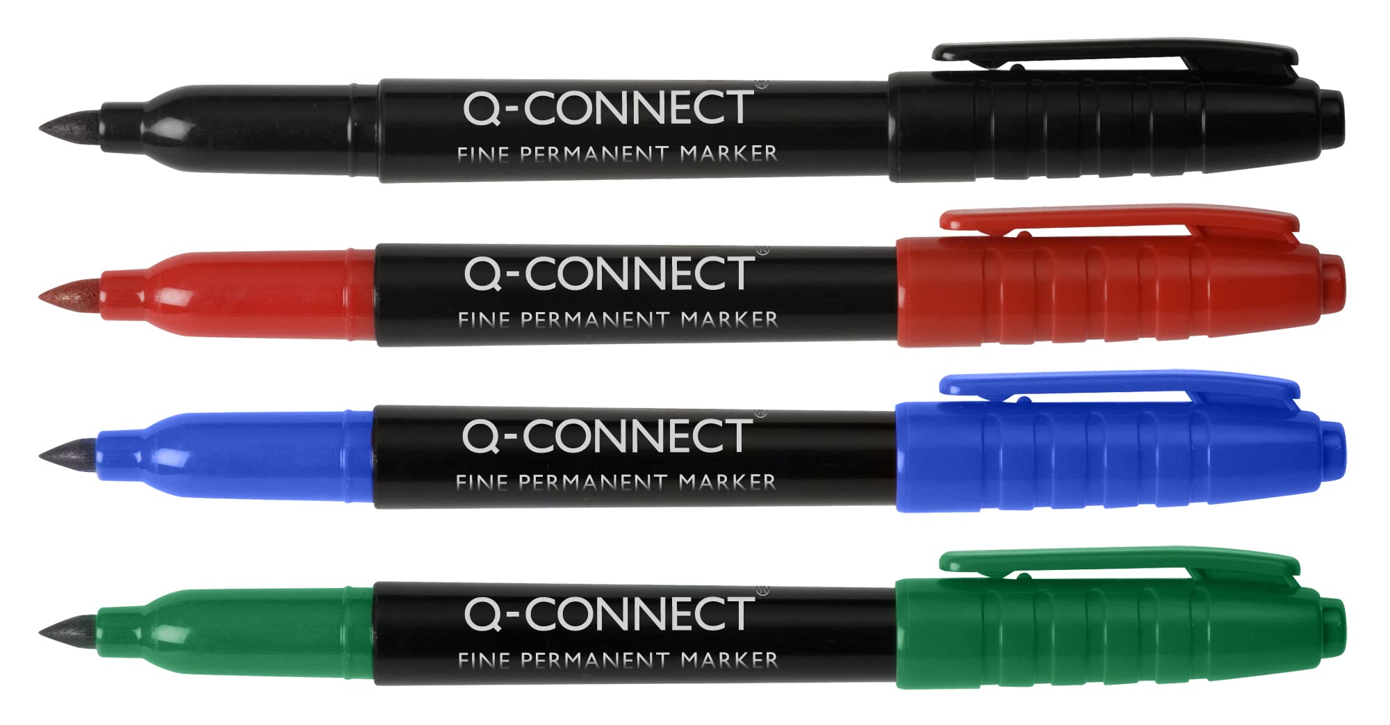 Q-Connect Permanent Marker Bullet Tip Fine Assorted (Pack of 10)