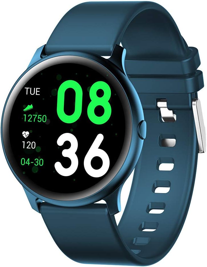 HX0945 KW19 Intelligent Bracelet Band with Heart Rate Monitor SMS Facebook Remainder IP67 USB Charing Tracker Wrisatband Smart Watch,Blue