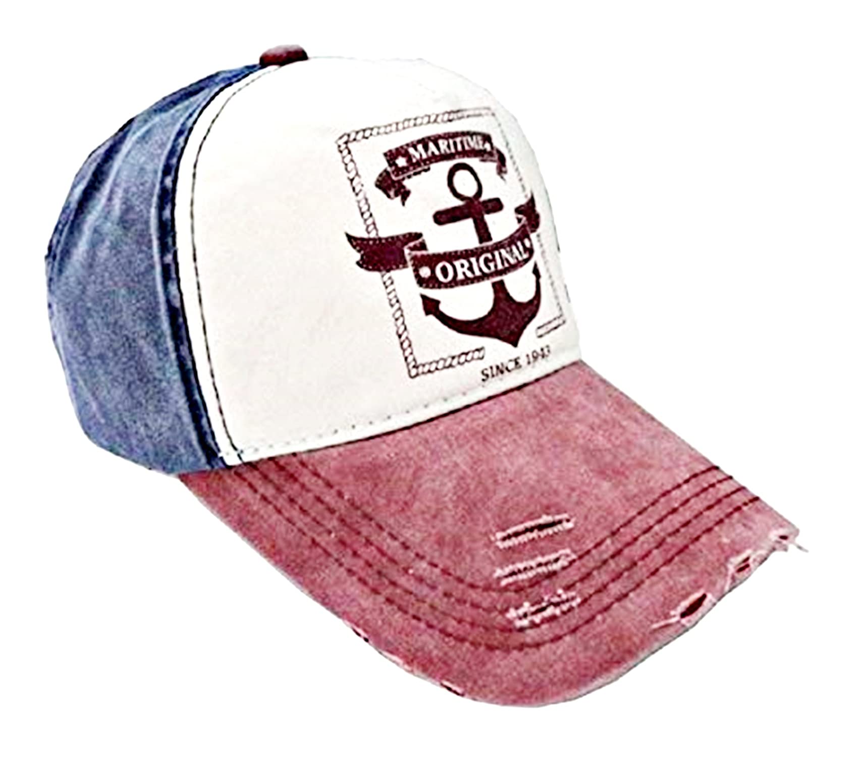 Inception Pro Infinite - Baseball Hat - with Visor - Adjustable - Vintage - Retro - Used Effect - Men - Women - Unisex - Red & Blue