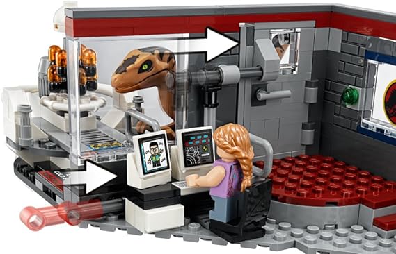 jurassic park velociraptor chase lego