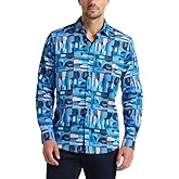 Robert Graham Mens Stellman Long Sleeve Woven Button Down Shirt