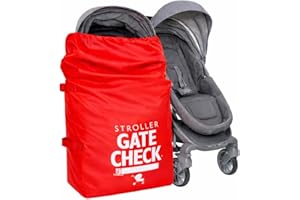 J. L. Childress Gate Check Air Travel Bag for Standard and Double Strollers, Red