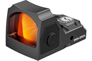 EZshoot Multiple Reticle Red Dot Sight,Compatible with RMR,2MOA Dot&32MOA Circle Motion Awake, Full-Sized Optics with Adapter