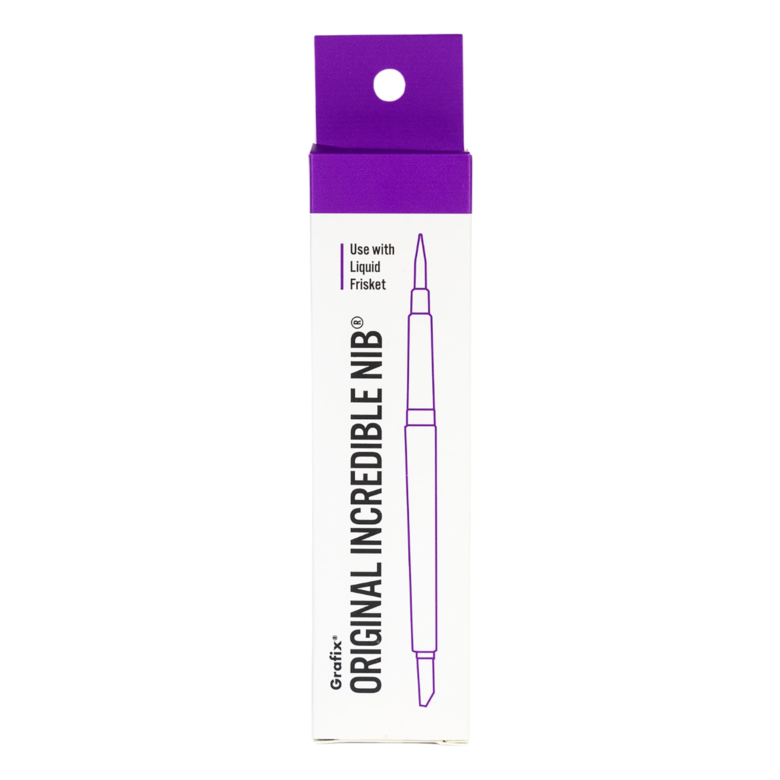 Photo 1 of Grafix Original Incredible Nib, Unique Acrylic Fiber Applicator for Applying Liquid Frisket, Watercolor, Acrylic, Tempera, Gouache, Fabric Paint, and More.