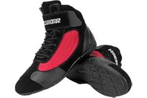 HEROBIKER Motorcycle Combat Boots Racing Hiking Outdoor Work Mid Ankle Shoes for Men