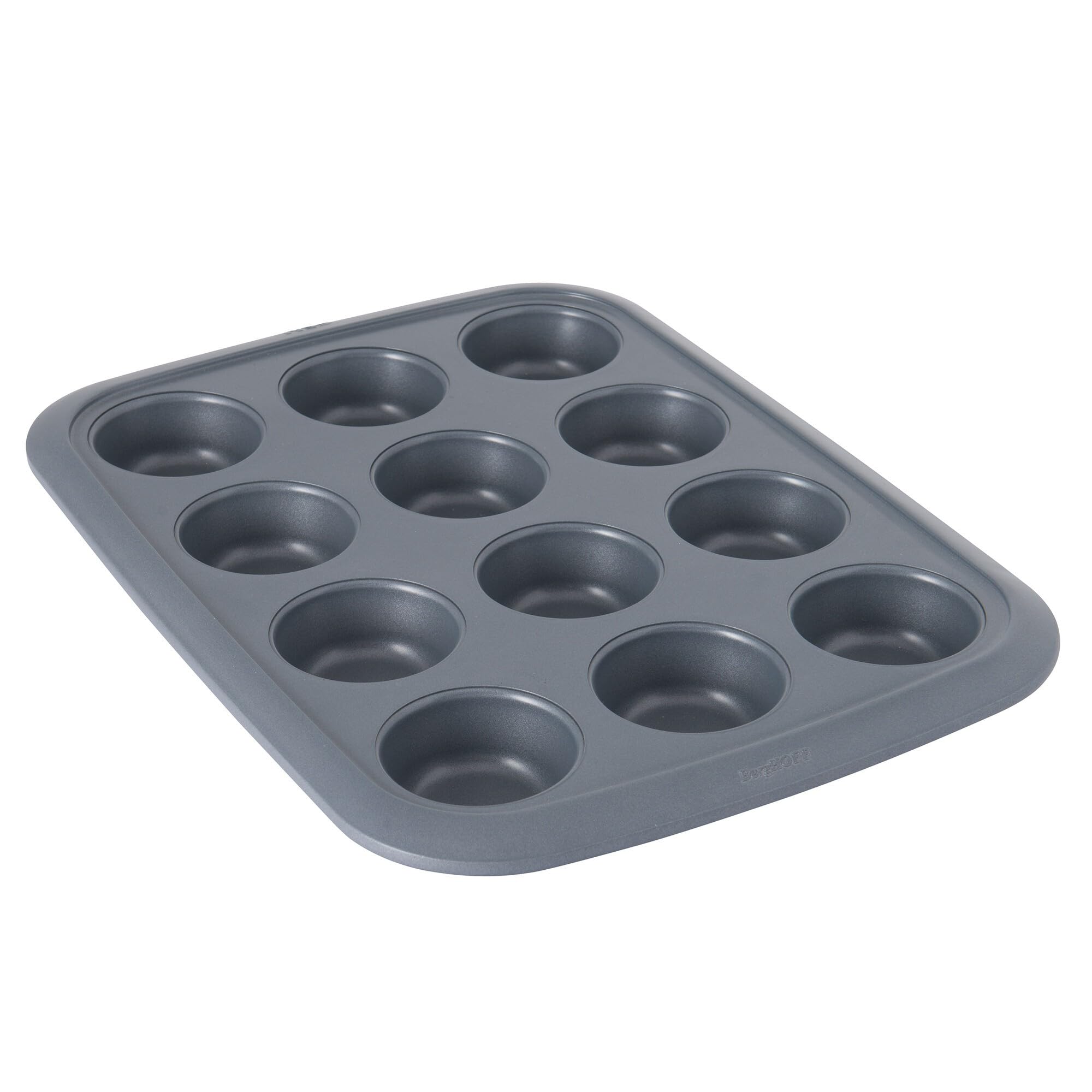BergHOFF – Gem Non-Stick Carbon Steel Muffin Pan – Grey – 12 Cup