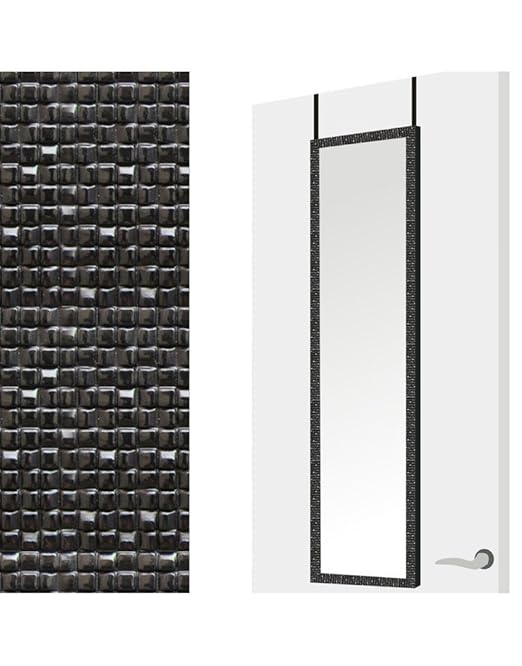 Homeline Spiegel für tür in schwarz