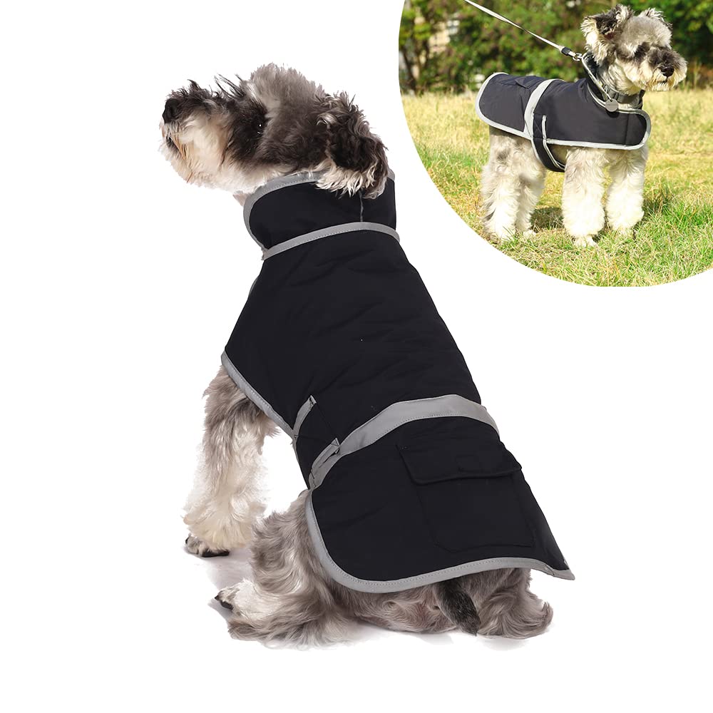 Super Large Dog Rain Coat - Waterproof with Fleece Lining, Blue 3XL