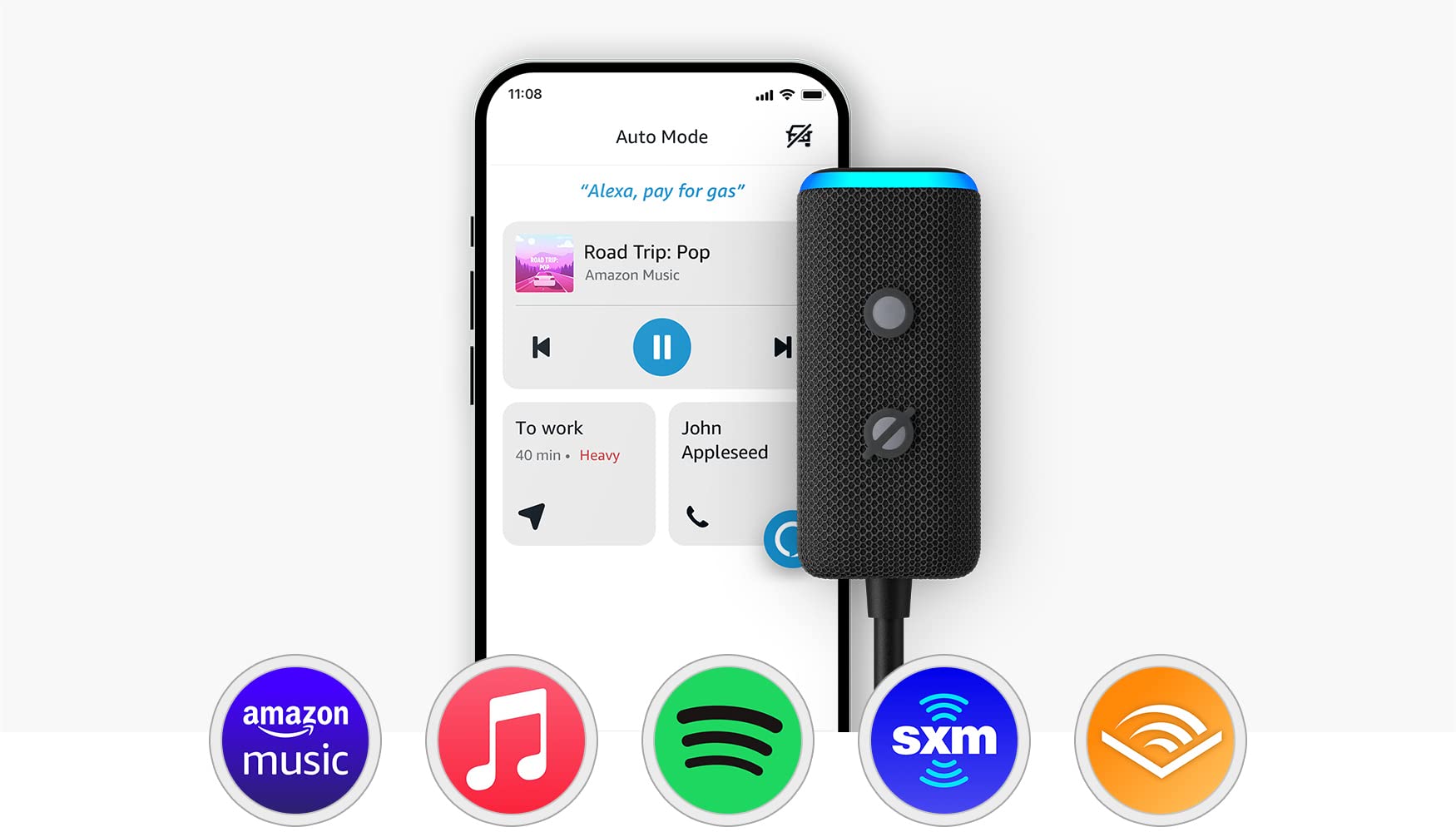 Amazon Amazon Echo Auto, Add Alexa to your car, with Alexa+ Early Access