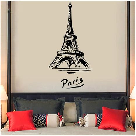 Papel pintado de vinilo moderno de la Torre Eiffel para la decoración